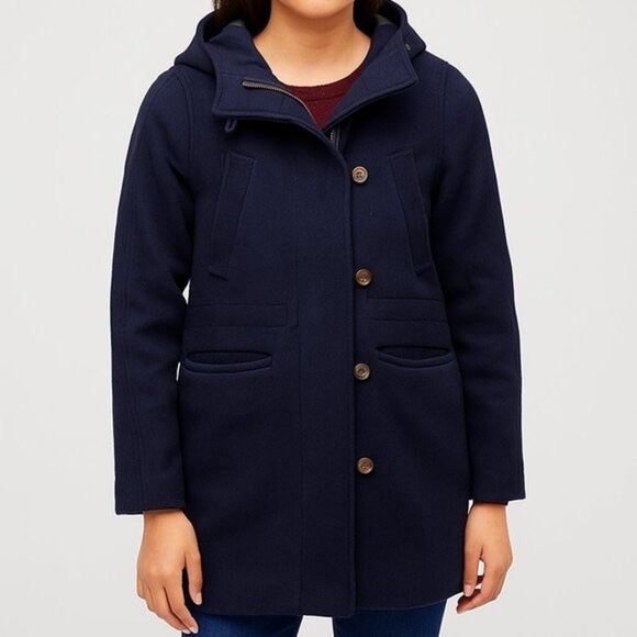 J. Crew Navy Pea Coat - Picture 2 of 13